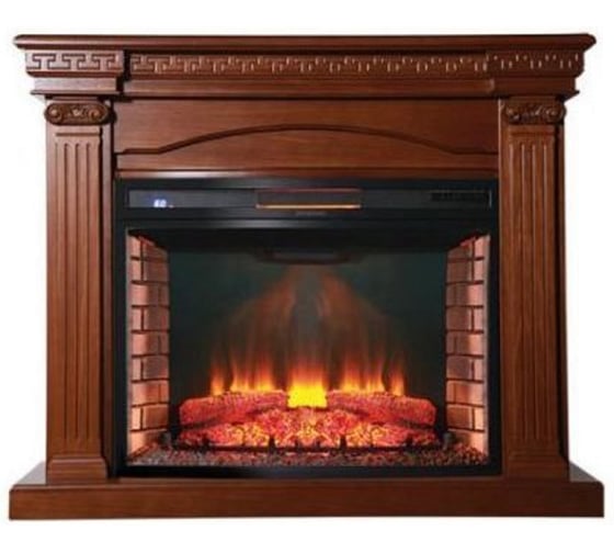 Каминокомплект InterFlame Афина с Панорамик33 темный дуб