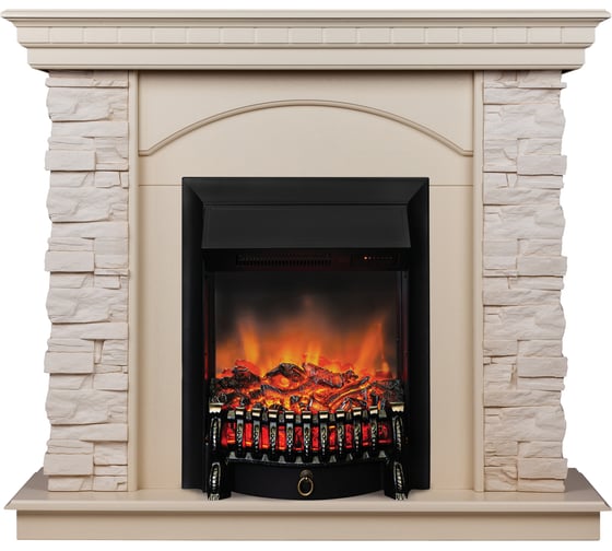 Каминокомплект RealFlame РАЛЬФ STD WT + ФОБОС/FOBOS LUX BL 10021330