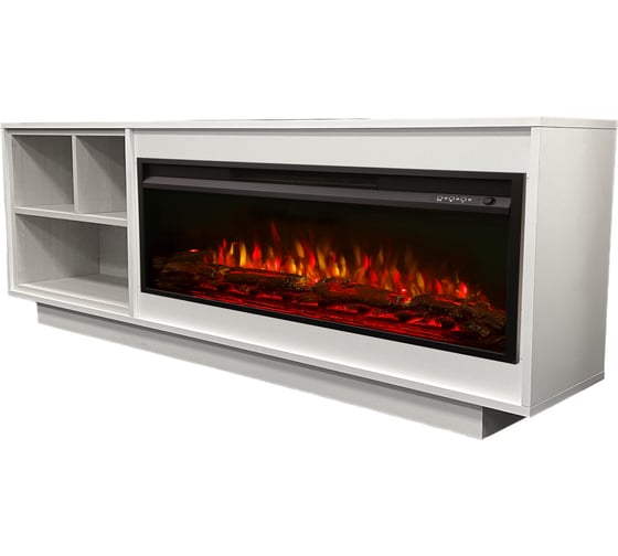Каминокомплект RealFlame Тумба под ТВ МАРГО 36 WT-LCB540 + PREMIER/ПРЕМЬЕР 36 9916005
