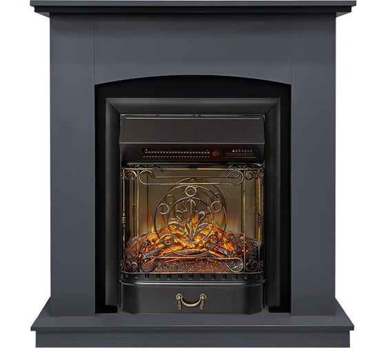 Каминокомплект Royal Flame Barcelona STD SFT (Graphite Grey) разборный портал и Majestic FXM Black RC электрокамин 64950023