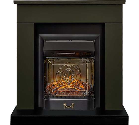 Каминокомплект Royal Flame BERGEN STD SFT под классику (темная олива) разборный портал и Majestic FXM Black RC 64952737