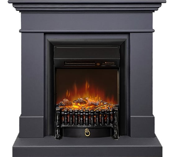 Каминокомплект Royal Flame California STD SFT Graphite grey разборный портал и Fobos FXM Black RC электрокамин 64953807