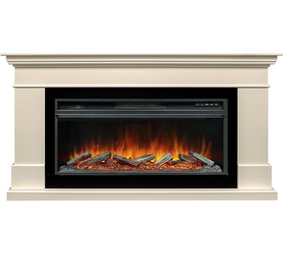Каминокомплект Royal Flame California под Vis 42/ 5DVart 40/ Crystal 40 слоновая кость портал и Vision 42 LOG LED 64959284