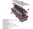 Встраиваемый внутрипольный конвектор TECHNO Power Vent с решеткой KVZVh 270-130-2000 RH07000635 7
