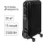 Масляный обогреватель TDM ELECTRIC МО-11К, чёрный, 2500 Вт, 11 секций, регулятор мощности 1000/1500/2500 Вт, термостат, SQ2501-0906 2