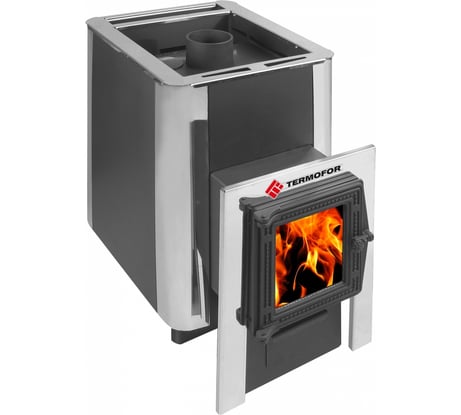 Дровяная печь ТЕРМОФОР ДоброПар 14-18 (чугунная дверца со стеклом) ТФ23128