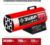 Газовая тепловая пушка ЗУБР 35 кВт ТПГ-35