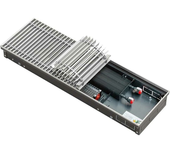 Встраиваемый внутрипольный конвектор TECHNO с решеткой Vent KVZV 250-85-1700 RH07000529