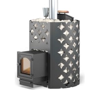 Чугунная печь для бани Везувий ЭТНА 24 (ДТ-4С) Закрытая каменка 12755