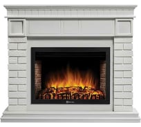 Портал Firelight Bricks 30U (угловой) камень белый, белая эмаль НС-1299935