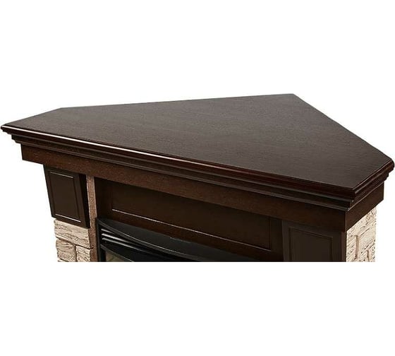 Портал Firelight Forte Wood 30U (угловой) камень коричневый, шпон темный дуб НС-1305478