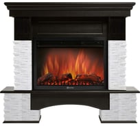 Портал Firelight Pietra Nuovo 30 камень сланец белый, шпон темный дуб НС-1346694