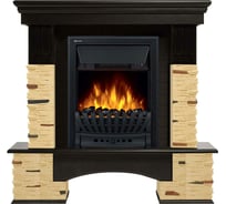 Портал Firelight Pietra Nuovo Classic камень сланец натуральный, шпон темный дуб НС-1346695