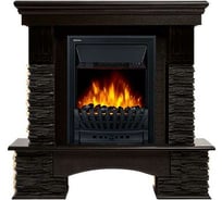 Портал Firelight Pietra Nuovo Classic камень сланец чёрный, шпон венге НС-1346691