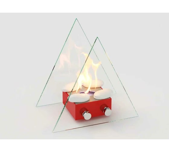 Настольный биокамин Lux Fire Вулкан S красный КН-0017S-06K
