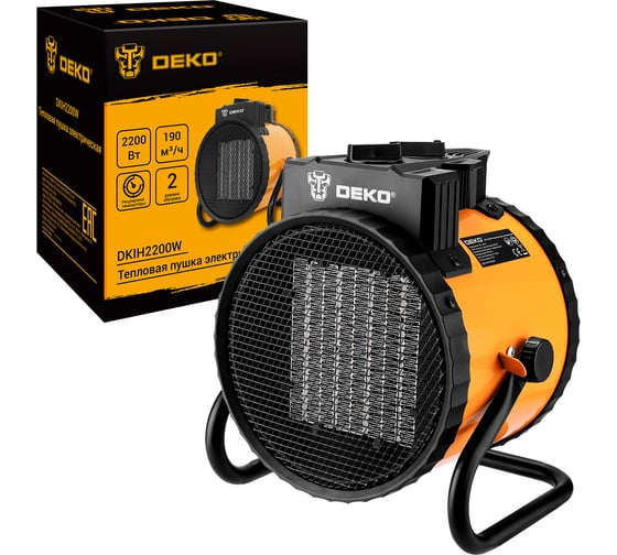Тепловая электрическая пушка DEKO DKIH2200W, 2200Вт 082-1010 1