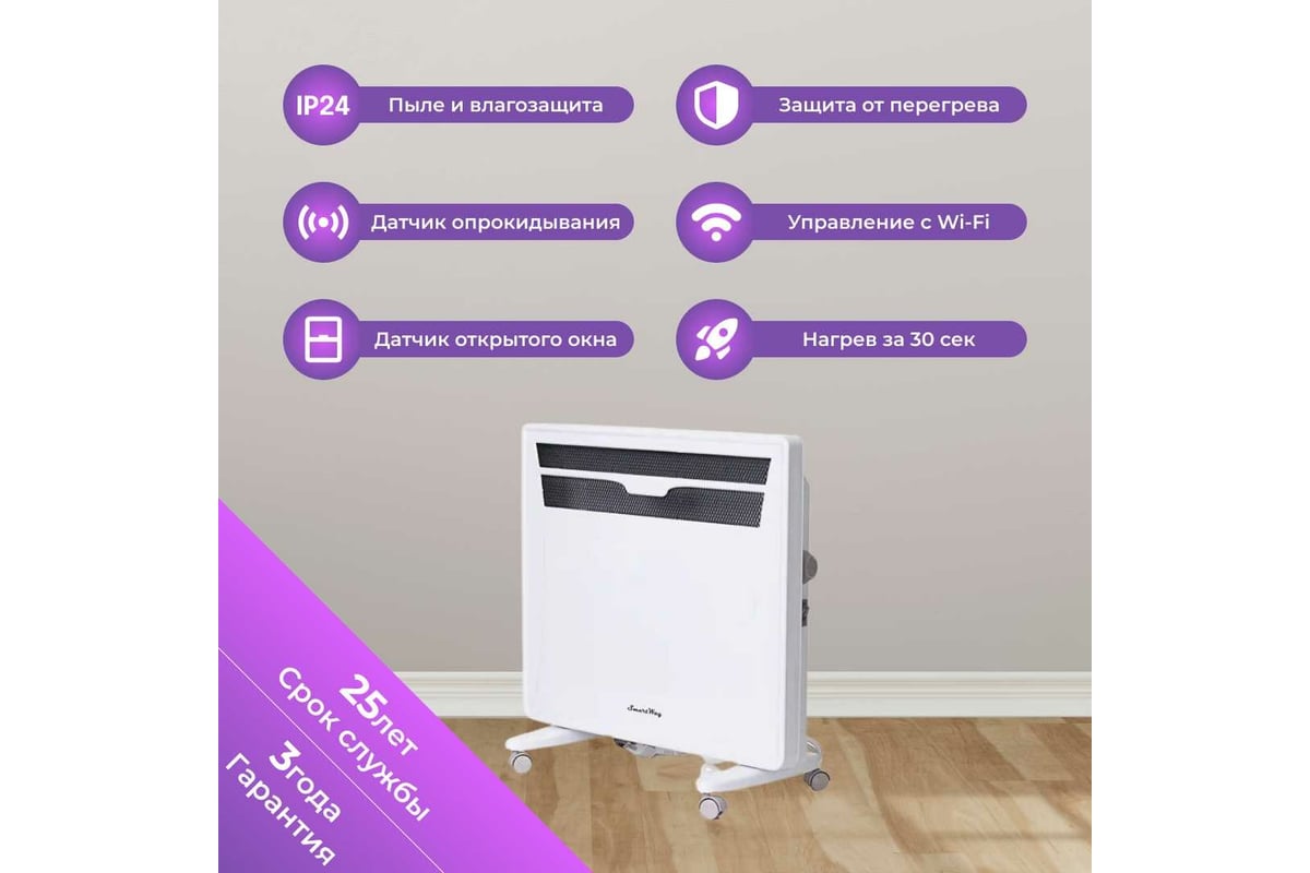 Электропанель SmartWay 1500W Mechanical Type серия SPORT NDC1-15J -  выгодная цена, отзывы, характеристики, фото - купить в Москве и РФ