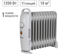 Масляный обогреватель TDM ELECTRIC МИНИ-11, 1200 Вт, 11 секций, термостат, SQ2501-0910
