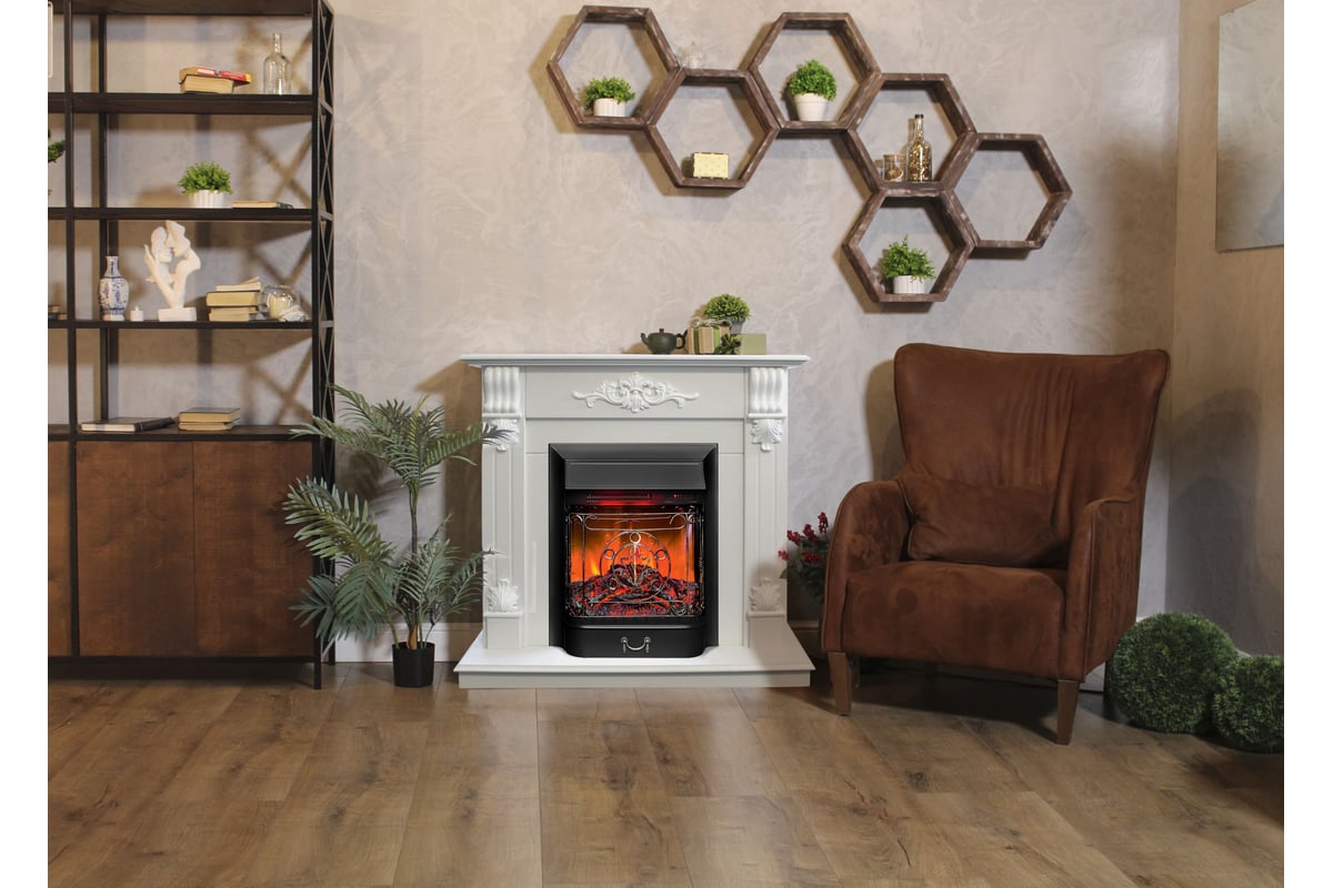 Каминокомплект RealFlame OCTAVA WT MAJESTIC-S LUX BL 10023274 ...
