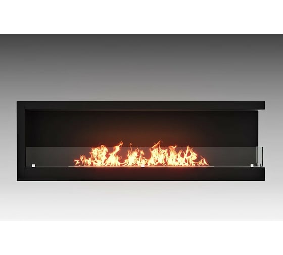Встроенный угловой биокамин Lux Fire 1500 SR (правый угол) ВБКУ-1500SR