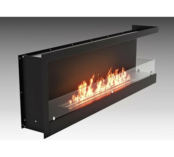 Встроенный угловой биокамин Lux Fire 1500 SR (правый угол) ВБКУ-1500SR