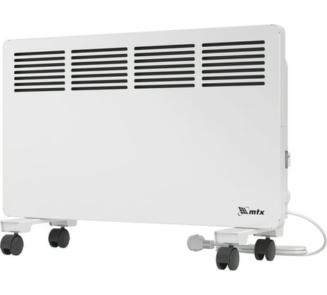 Электрический конвектор MTX км-1500.2, 230в, 1,5 квт, x-образный нагреватель, колеса, термостат 98125