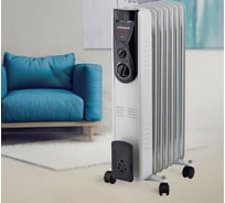 Масляный обогреватель высокой эффективности SONNEN Dfb-07bs, 1500 Вт, 7 секций, 5 маслоканалов, 455312