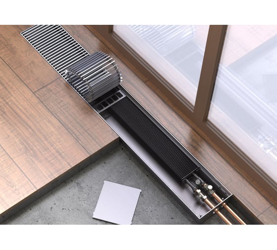 Внутрипольный конвектор КЗТО Бриз 260x80x1500 u (5ал 12) БР26080*1500UР5АЛ12