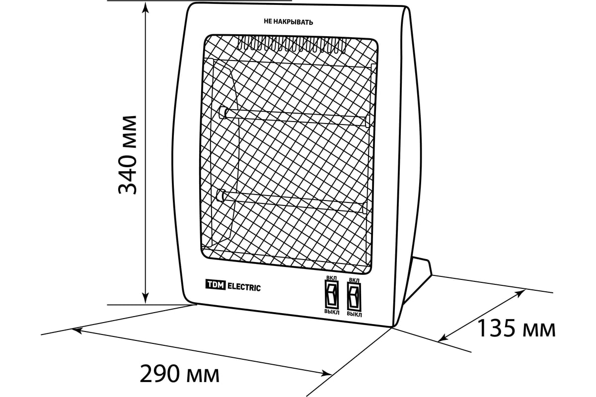 Кварцевый обогреватель TDM ко-1, 800 вт, регулировка мощности (400/800 вт),  белый, SQ2520-1701 - выгодная цена, отзывы, характеристики, фото - купить в  Москве и РФ