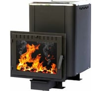 Банная печь НМК чугунная "Сибирь-24", панорамная дверца, конвекционная 020213 НМК020213