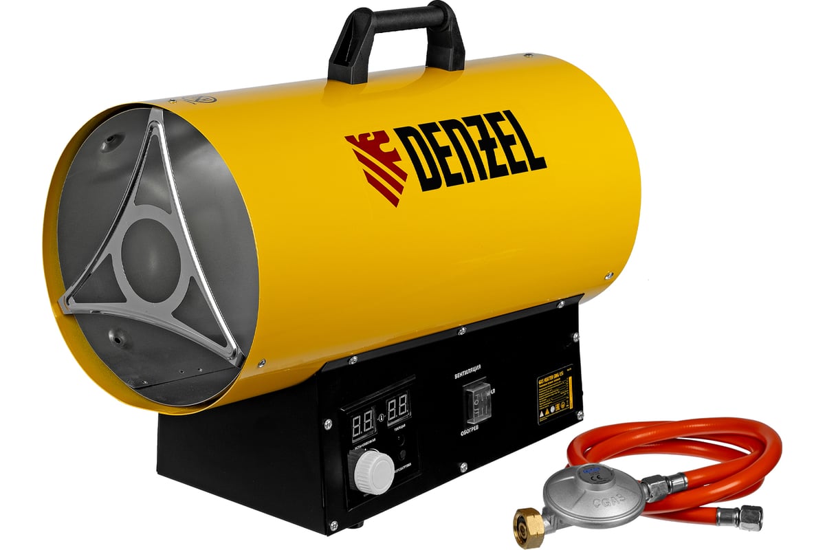Газовая тепловая пушка Denzel ghg-15i, 15 квт, цифровой термостат ...