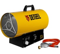 Газовая тепловая пушка Denzel ghg-15i, 15 квт, цифровой термостат, пропан-бутан 96478