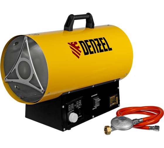 Газовая тепловая пушка Denzel ghg-15i, 15 квт, цифровой термостат, пропан-бутан 96478