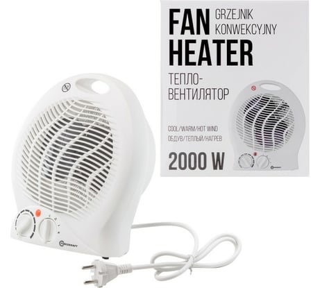 Тепловентилятор Forcekraft 220-240v, 1000/2000w, 3 режима FK-FH04(52595)