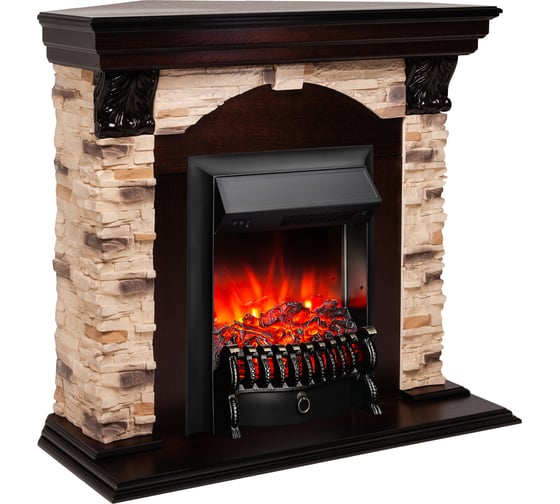 Каминокомплект RealFlame dublin corner rock std ao + fobos lux bl 10016020