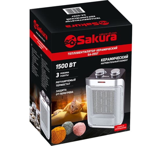Тепловентилятор SAKURA SA-0557 керамика РТ-00065078