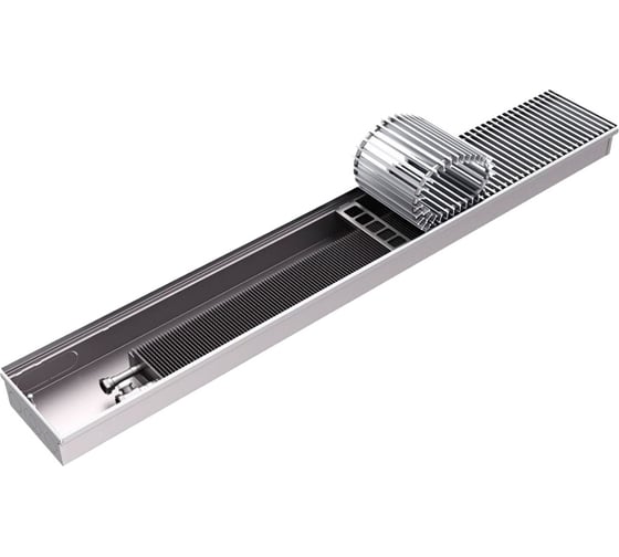 Внутрипольный конвектор ROMMER Rcn2-1000-0826200 rcn 80х260х2000 (решётка роликовая, анодированный алюминий) RG00916TQJATQL 1