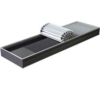 Конвектор КЗТО Бриз 260x80x1200 1то Конц прав U (10Ал 12 втулки черные) БР2608012001ТОКП10АЛ12Ч