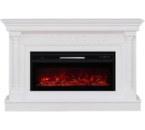 Каминокомплект ELEKAM sicilia с очагом pulsar 38 белый 100060