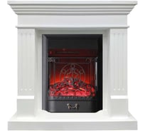 Каминокомплект InterFlame Лира Фобос Люкс BL белый Лайт с Fobos BL белый