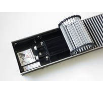 Внутрипольный водяной конвектор KVZ с решеткой KVZ-230-80-1400-UA/RRA-230-1400-A