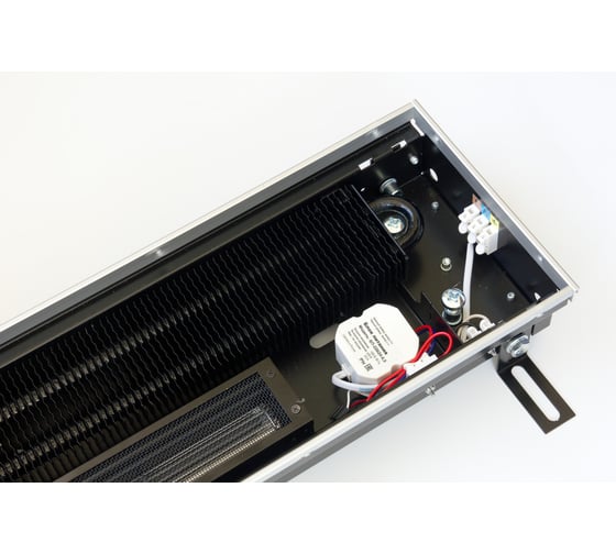 Внутрипольный конвектор KVZ с вентилятором с решеткой KVZ-Vent-180-70-2400-5V-UA/RRA-180-2400-A