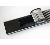 Внутрипольный конвектор KVZ с вентилятором с решеткой KVZ-Vent-180-70-1400-2V-UA/RRA-180-1400-A