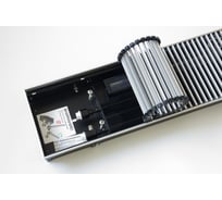 Внутрипольный конвектор KVZ с вентилятором с решеткой KVZ-Vent-230-80-1500-2V-UA/RRA-230-1500-A