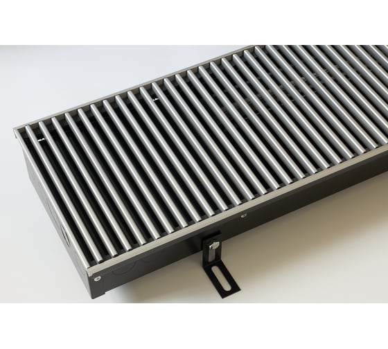 Внутрипольный конвектор KVZ с вентилятором с решеткой KVZ-Vent-230-80-2400-6V-UA/RRA-230-2400-A