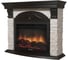 Портал Firelight Torre 30S камень белый, шпон венге 2