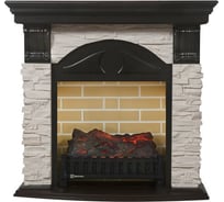 Портал Firelight Torre C камень белый, шпон венге