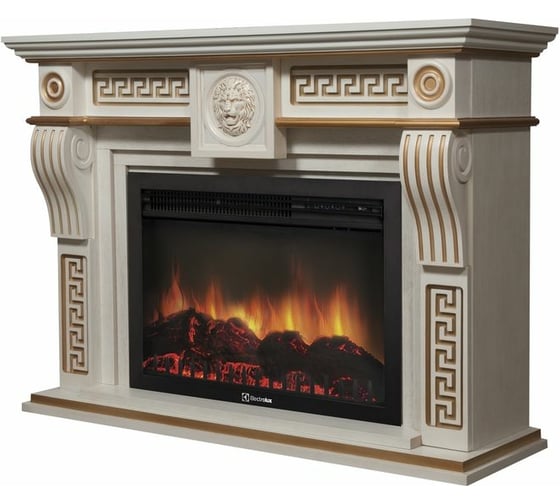 Портал Firelight Vittoriano 30 Белёный дуб с золотой патиной