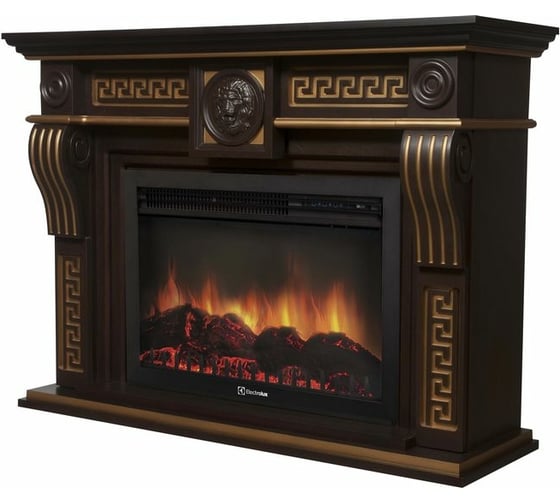 Портал Firelight Vittoriano 30 Темный дуб с золотой патиной