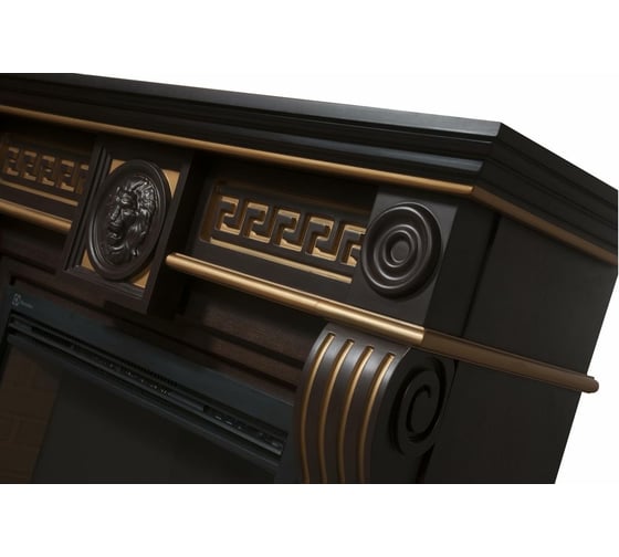 Портал Firelight Vittoriano 30 Темный дуб с золотой патиной
